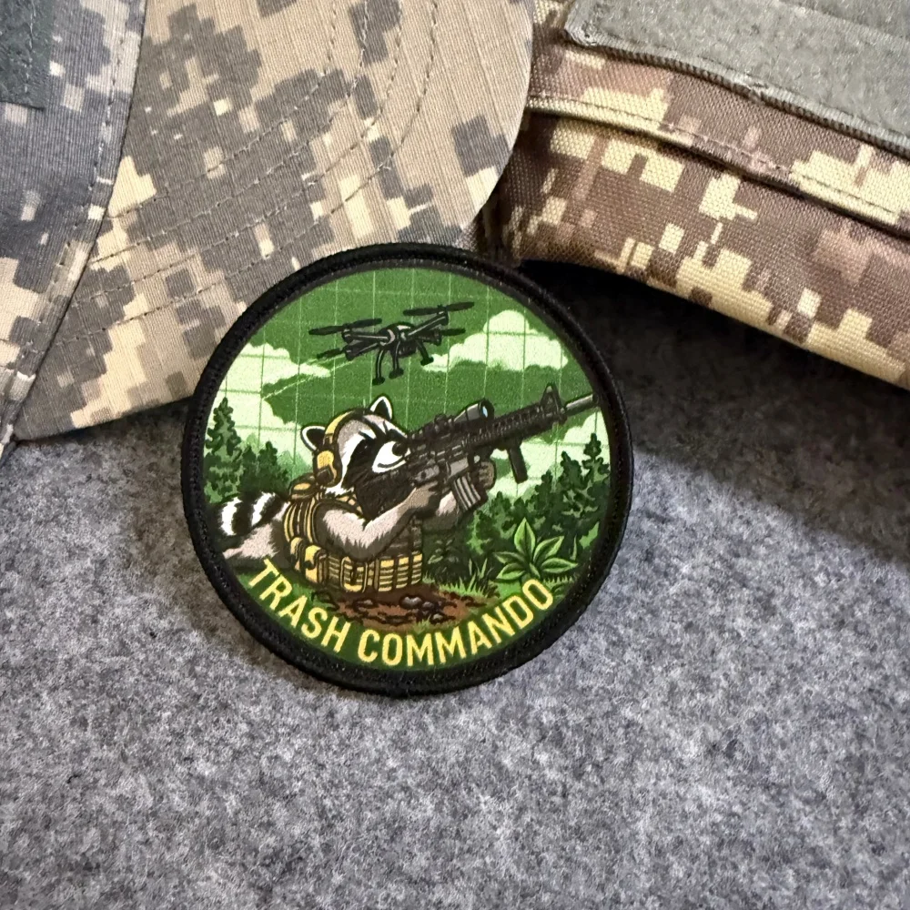 Parche táctico militar Trash Panda moral rifle francotirador, gancho - imagen 2