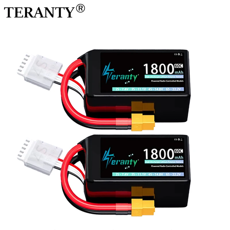 TERANTY Batería LiPo 4S 1800mAh 60C para drone y RC - imagen 4