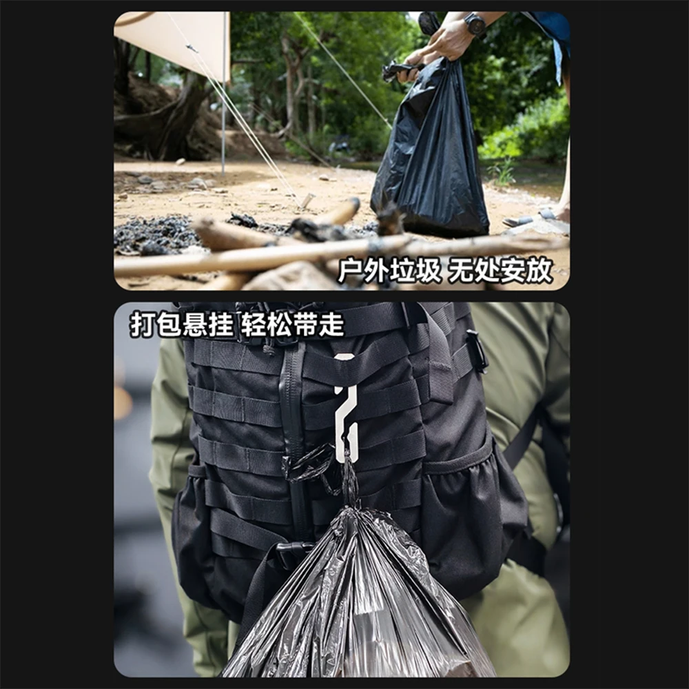Ganchos tácticos de metal MOLLE para mochila Airsoft y senderismo - imagen 5
