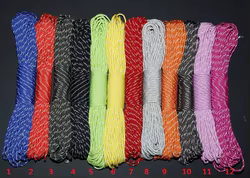 Paracord reflectante 7 núcleos – Cordón táctico para pulseras y hebillas