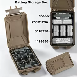 Estuche modular MOLLE para baterías recargables impermeable de nailon