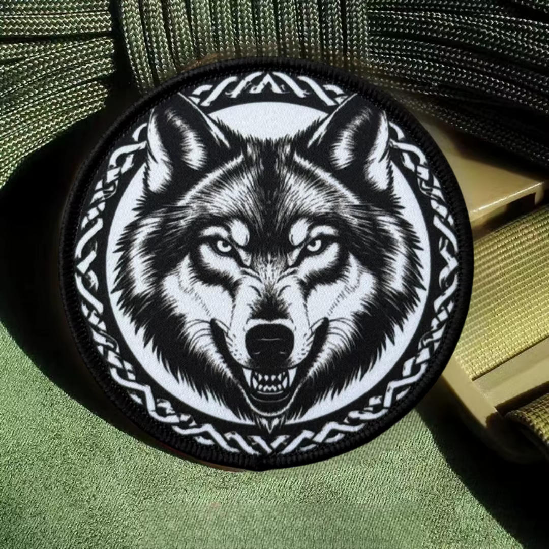 Parche Moral Chevron Lobo Táctico Gancho y Bucle para Ropa o Mochila - imagen 5