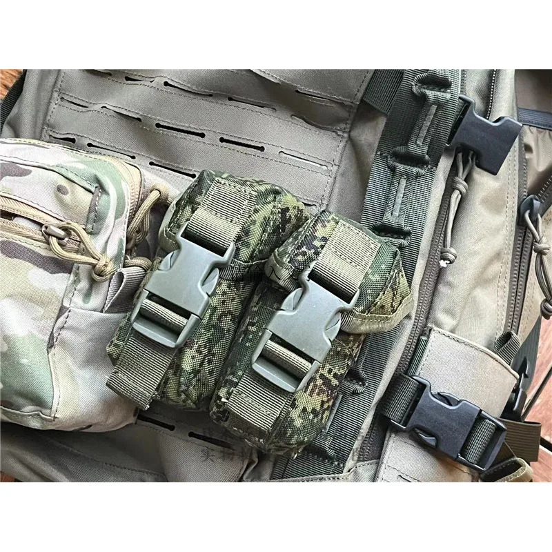 Bolsa rusa EMR A-tacs FG camuflaje RGD-5 de doble granada, nailon 1000D