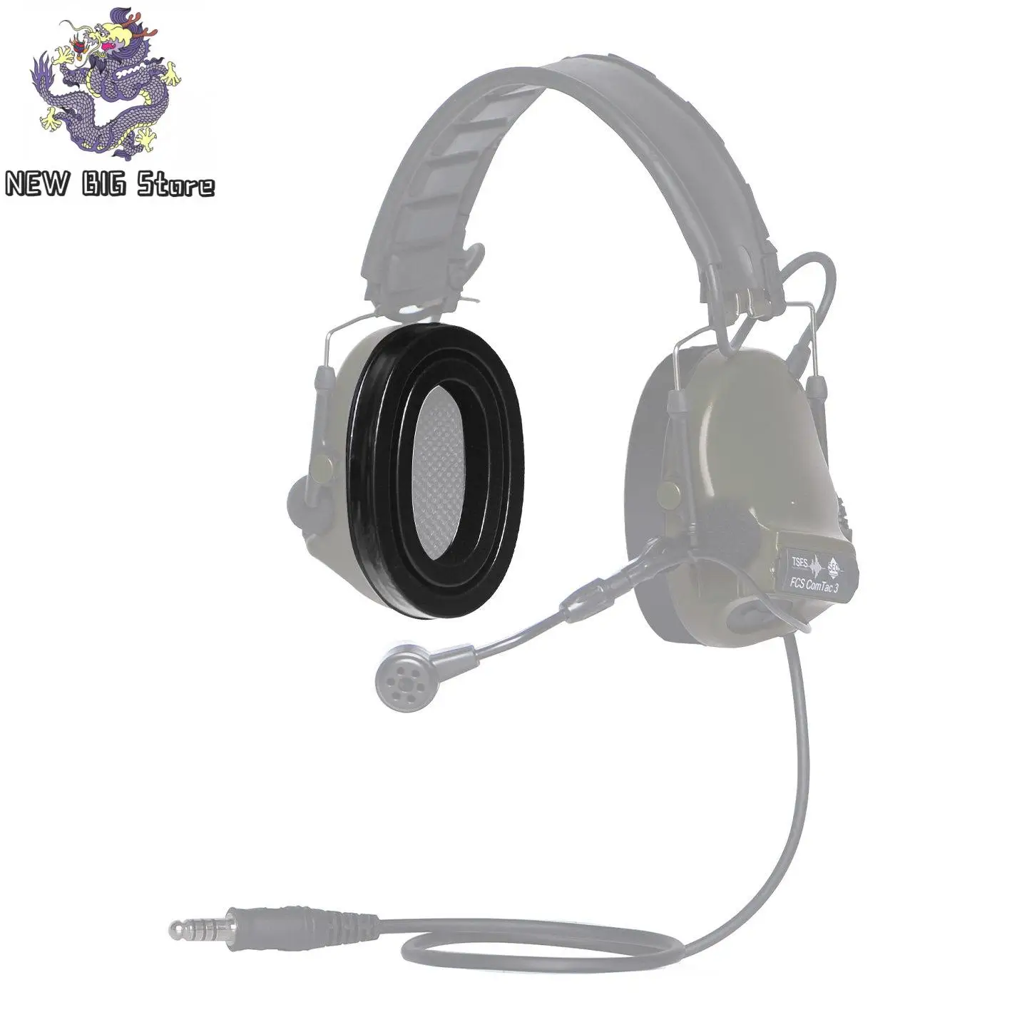 Almohadillas de gel para auriculares tácticos Airsoft, ruido reducido - imagen 3