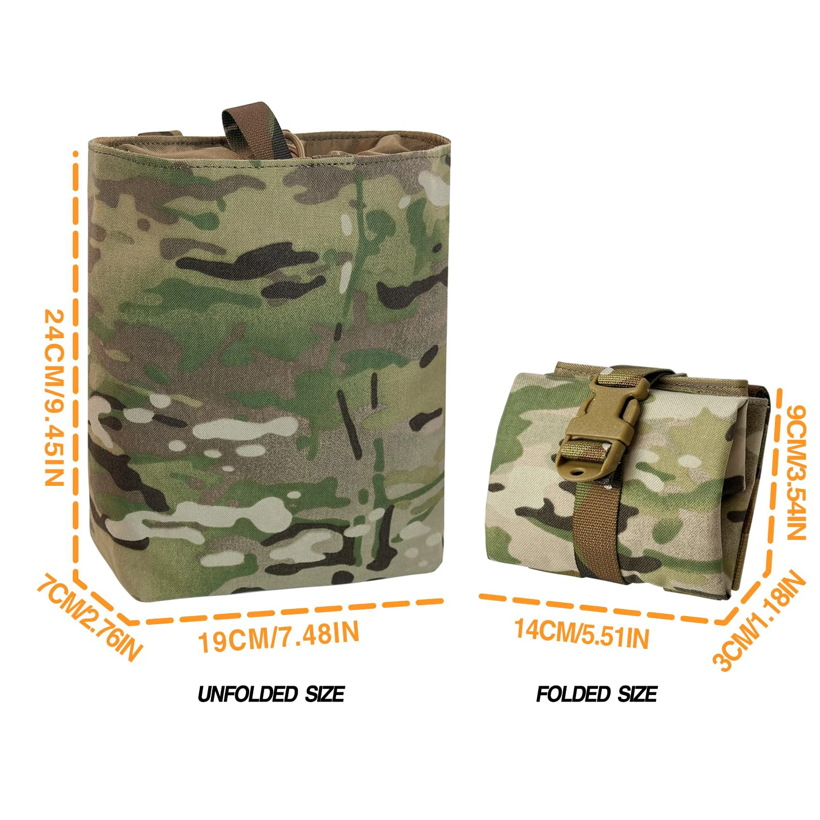 Bolsa MOLLE plegable para munición y revistas tácticas EDC - imagen 3