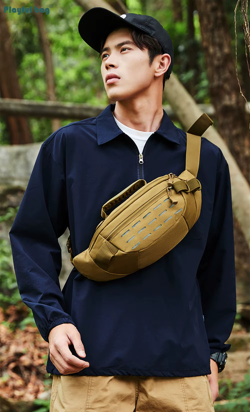 Bolsa camuflaje vista lateral