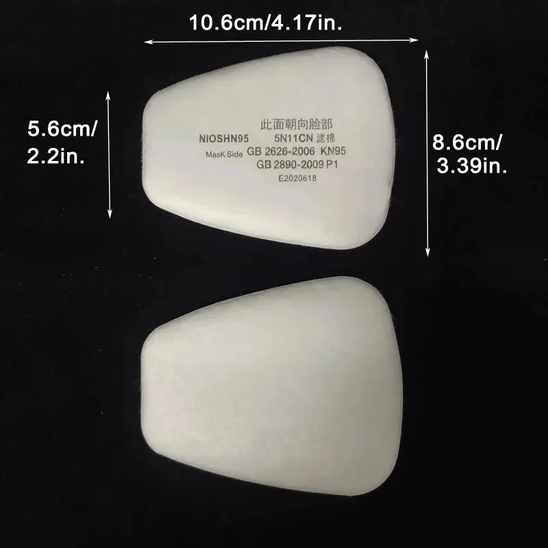 Filtros antipolvo de algodón para máscaras y respiradores protectores - imagen 5