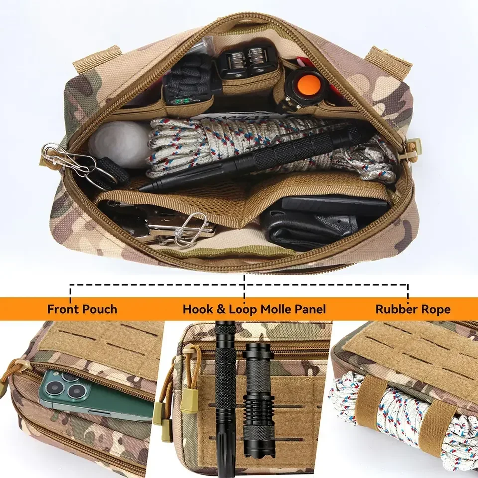 Bolsa táctica EDC Molle – Riñonera compacta outdoor y caza - imagen 5