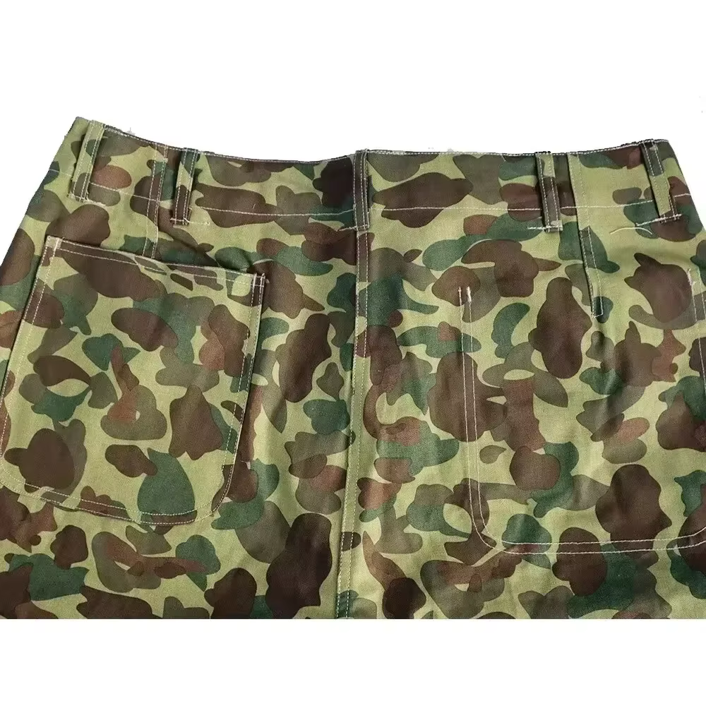 Pantalones HBT Segunda Guerra Mundial camuflaje doble cara vintage - imagen 2