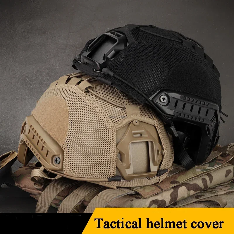 Funda casco FAST mimética – Cubierta táctica airsoft y paintball - imagen 3