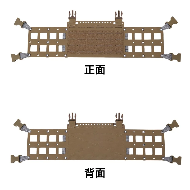 Placa táctica de pecho para exterior, montaje doble cara robusto - imagen 4