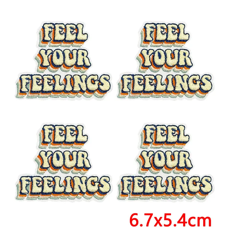 Parche bordado termoadhesivo frases amor propio y salud mental - imagen 4