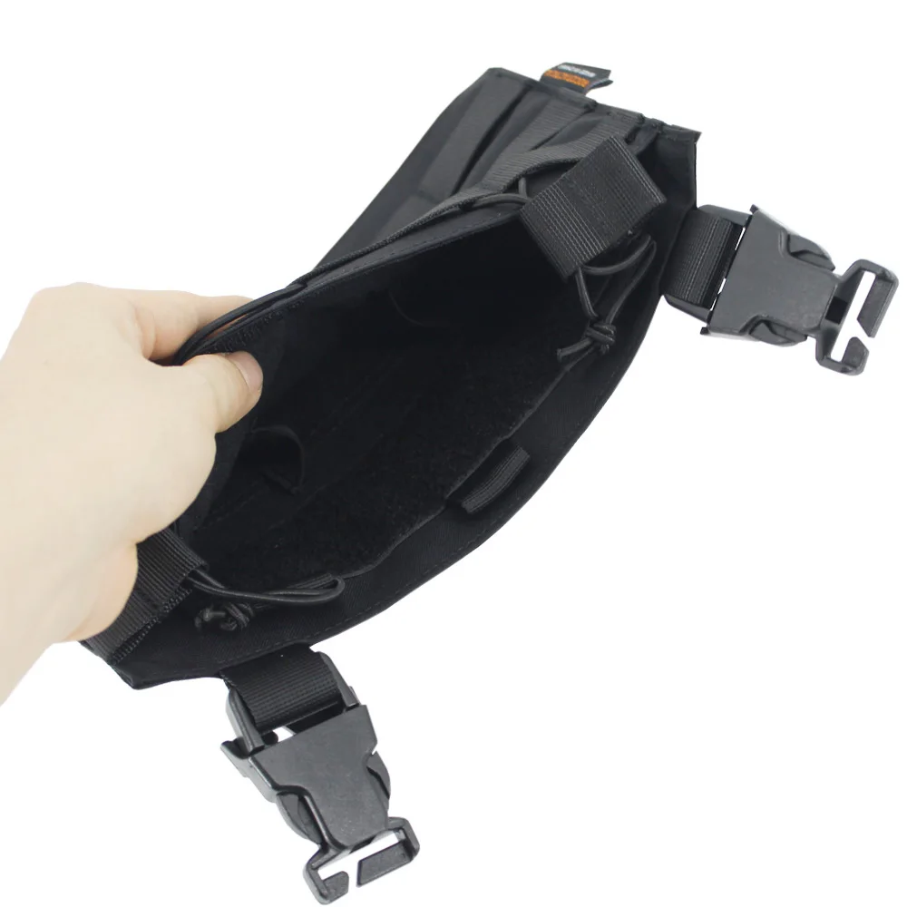 VULPO Chaleco táctico Molle con plaque frontal desmontable y triple cargador - imagen 5