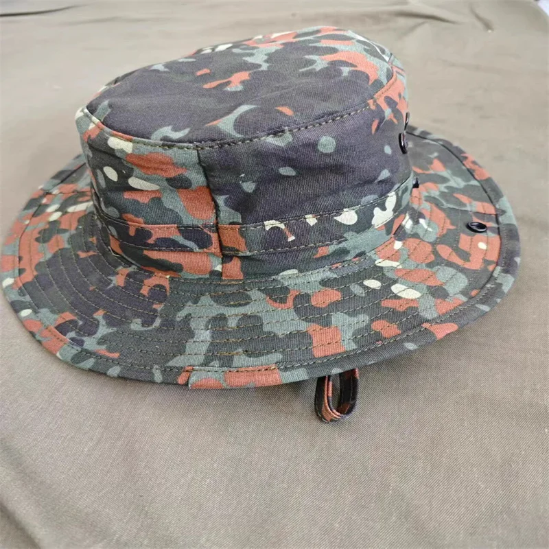 Sombrero camuflaje selva alemana de ala redonda para exteriores - imagen 4