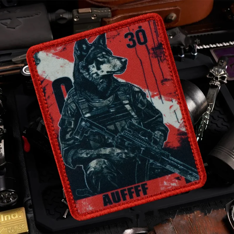 Parche moral táctico perro número Fatal con velcro - imagen 5