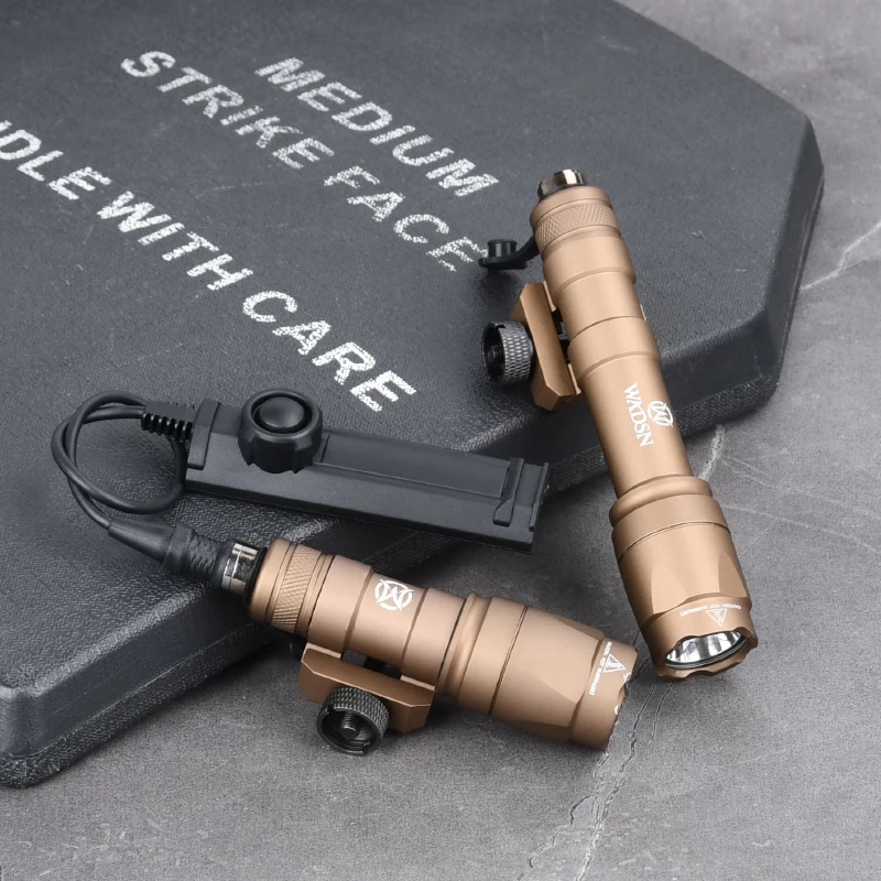 WADSN Linterna táctica LED de metal para riel Picatinny - imagen 4