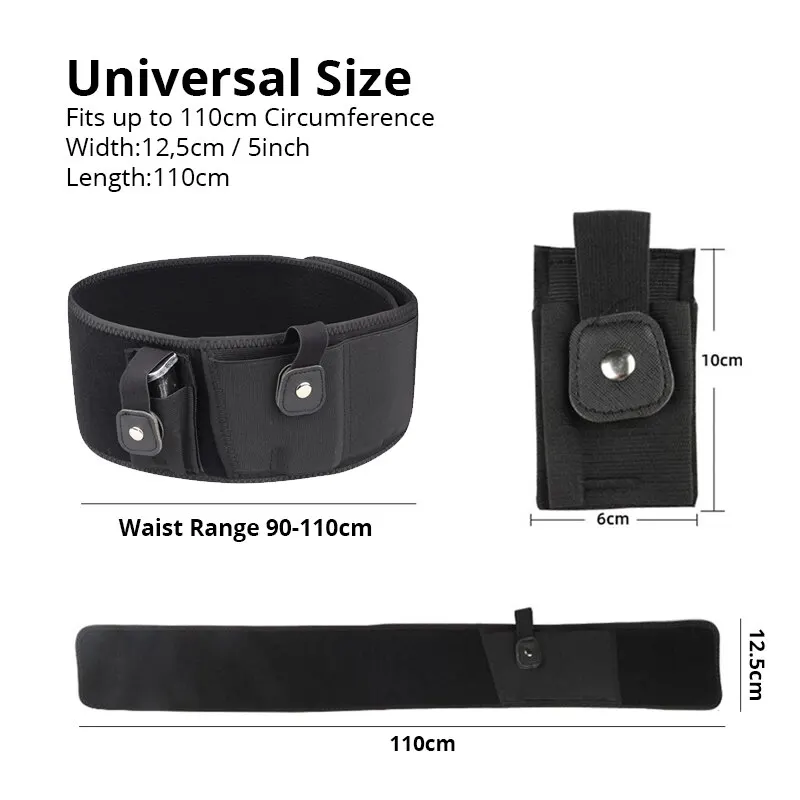 Funda táctica interior oculta para pistola con bolsa de cargador - imagen 4