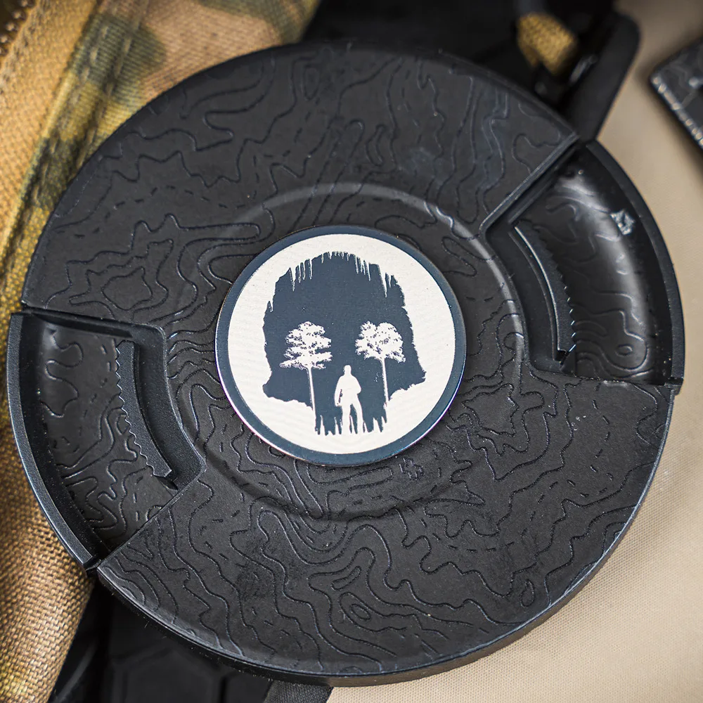 Parche táctico calavera titanio MOLLE – Adorno chaleco y mochila - imagen 5