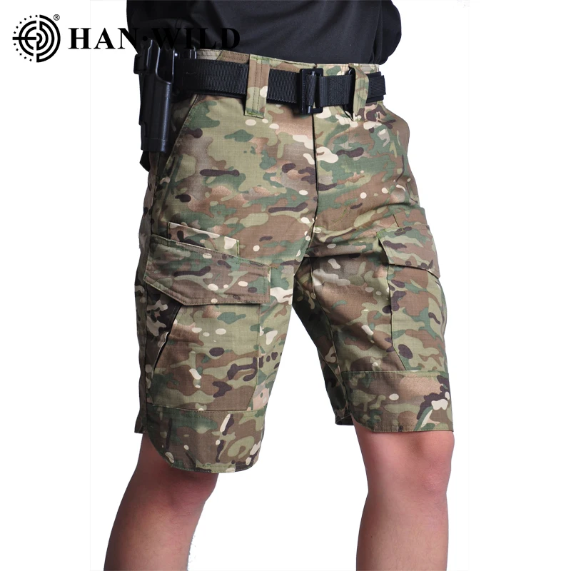 HAN WILD Shorts Tácticos Camuflaje – Multi-Bolsillo Secado Rápido - imagen 2