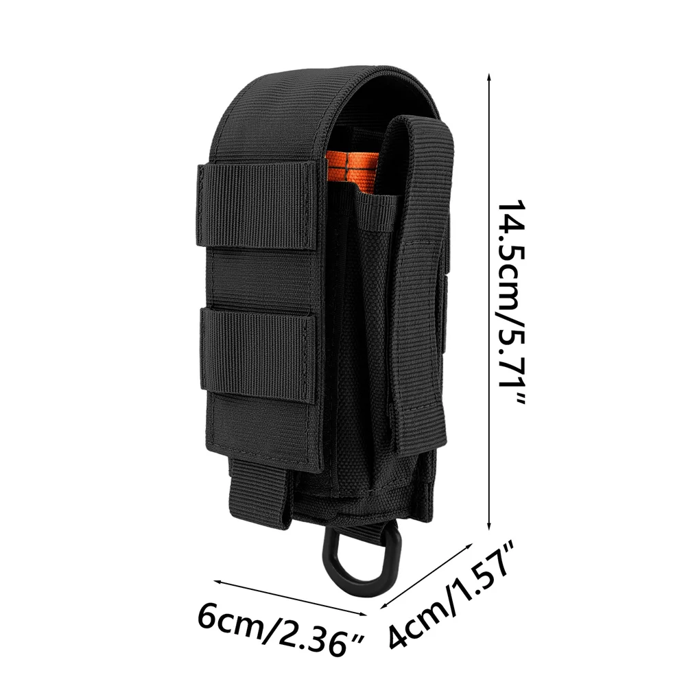 Bolsa táctica EDC para linterna y herramientas con múltiples bolsillos - imagen 3