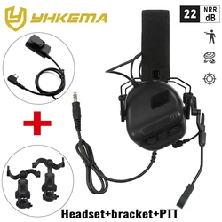 Auriculares tácticos con reducción de ruido, ARC casco y PTT M51