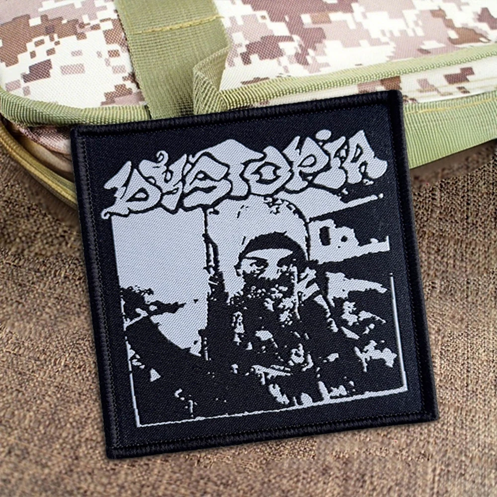 Parche táctico velcro Morale Dystopia Punk Rock para mochila y casco - imagen 2