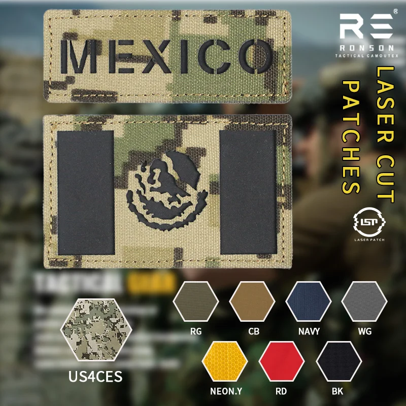 US4CES Parche táctico reflectante NIR/IRR camuflaje láser – México