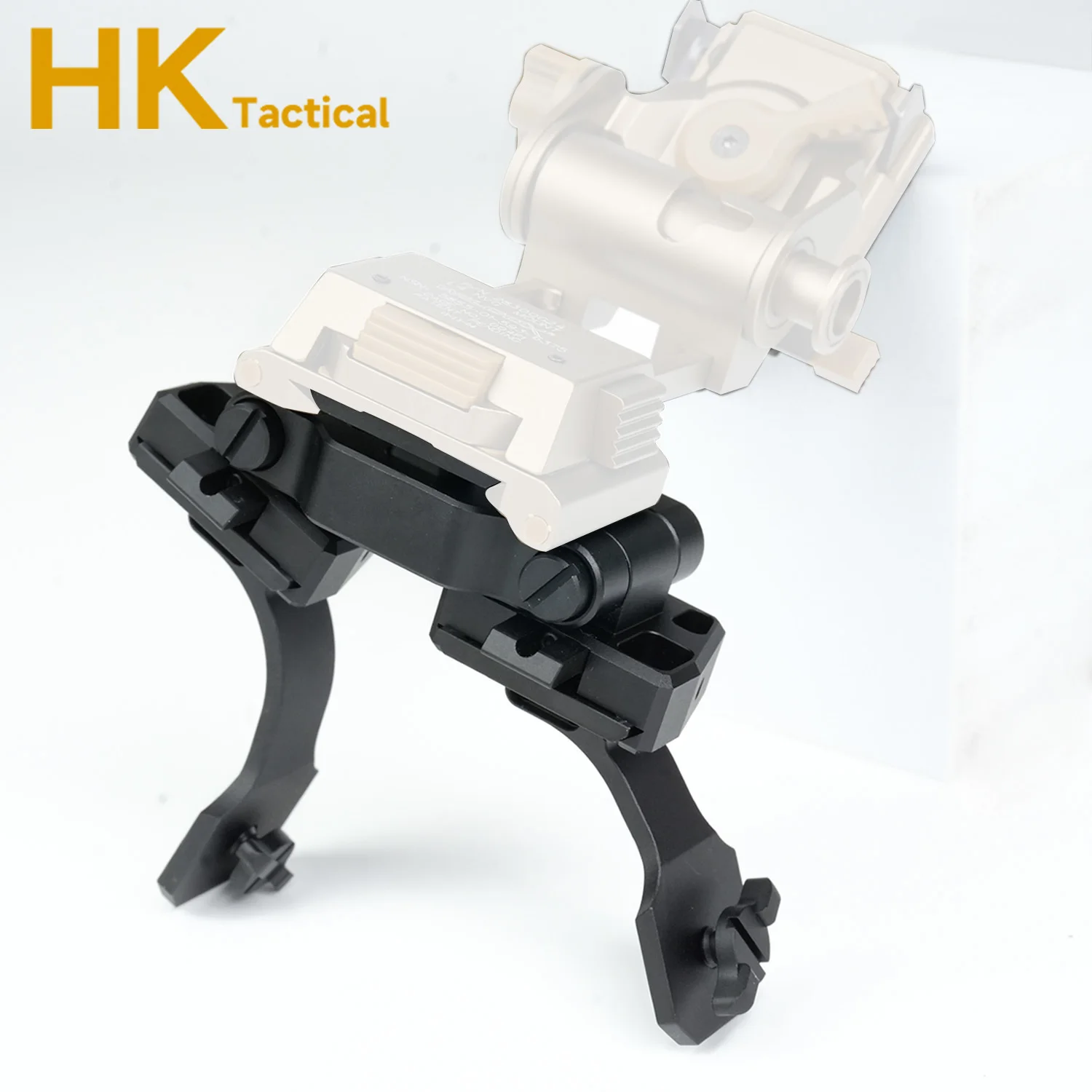 Soporte metálico táctico con doble J-Arm para montaje en casco