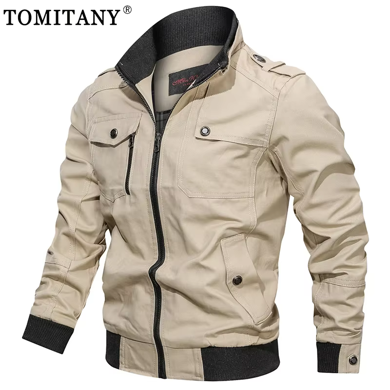 Chaqueta táctica Bomber hombre – Militar algodón primavera-otoño - imagen 5