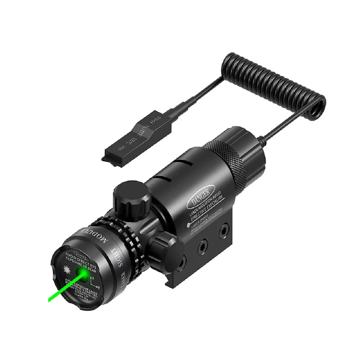 Mira táctica láser rojo/verde con ajuste y interruptor remoto - imagen 2