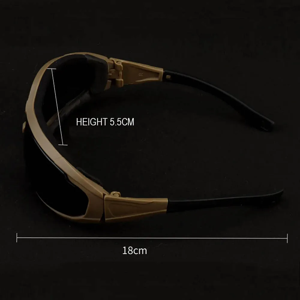Gafas tácticas correa fija protección antiimpacto para airsoft - imagen 3