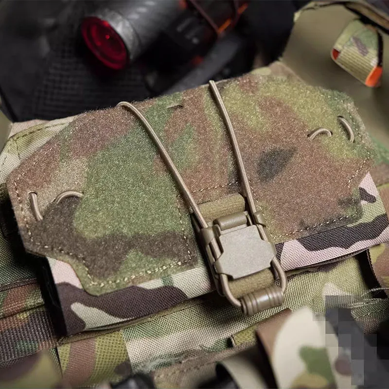 DMGear MOLLE FCSK Bolsa de pecho táctica con soporte para teléfono - imagen 3
