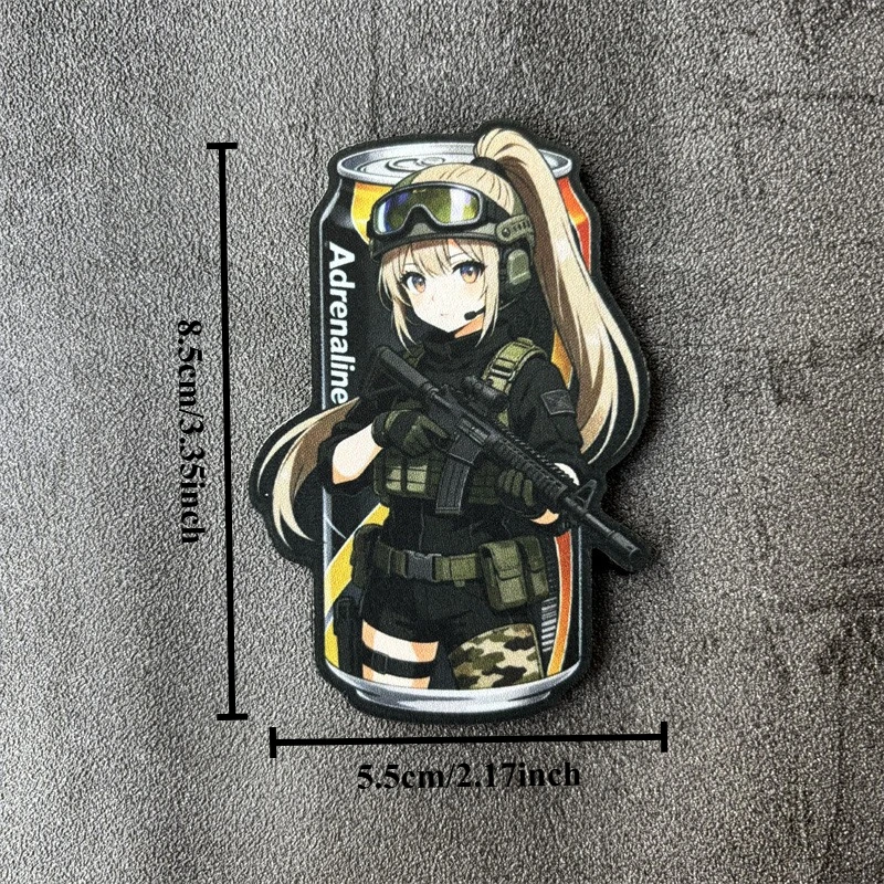 Parche táctico morale Adrenaline Drink con velcro para mochila - imagen 2