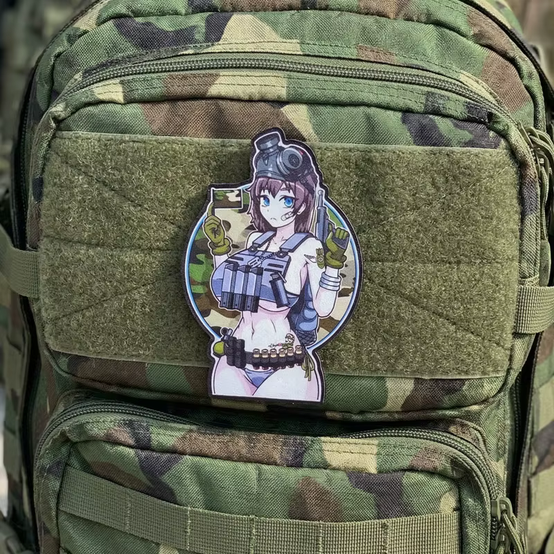 Parche táctico bordado conejita dibujos animados BOBA para ropa - imagen 4