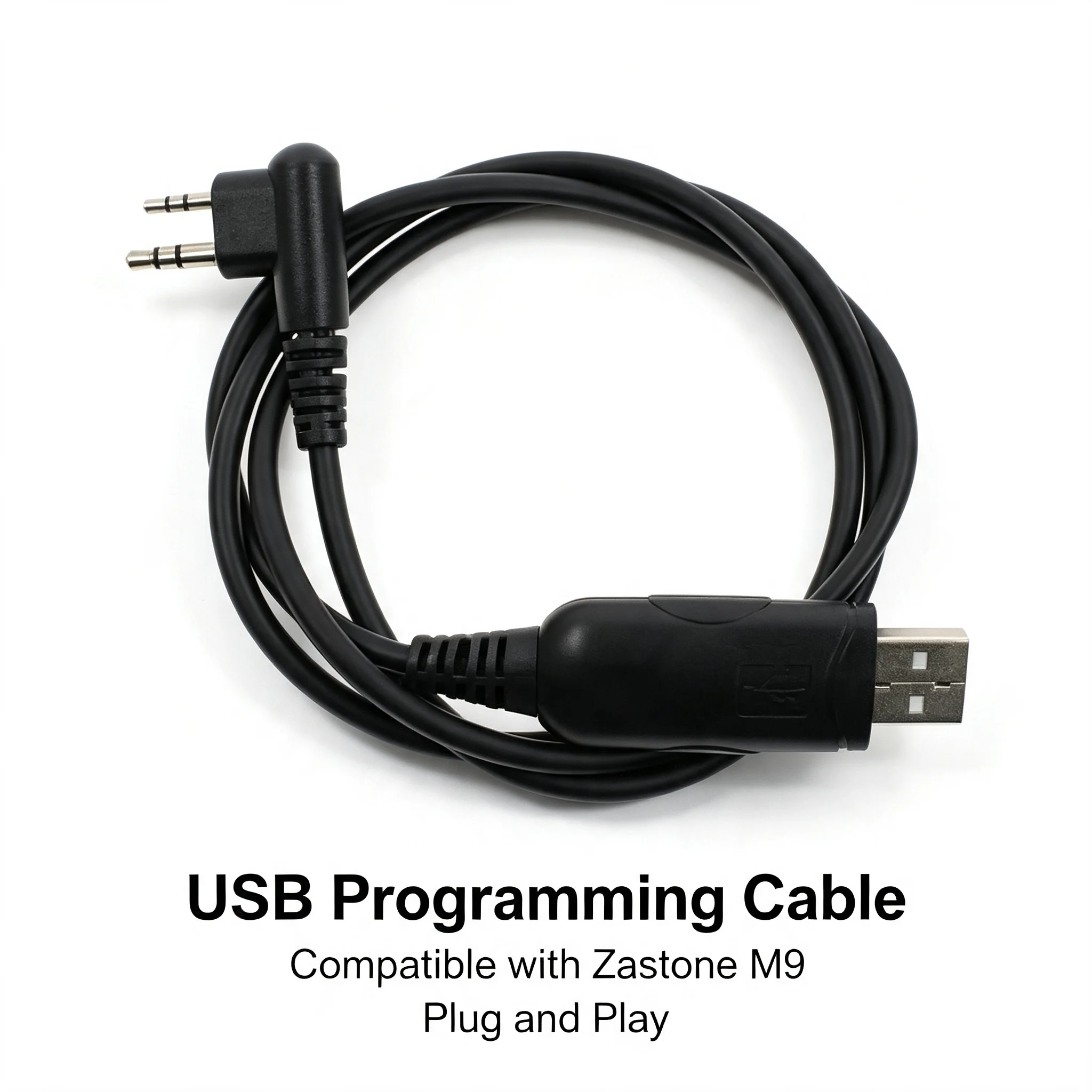 Zastone M9: cable USB de programación con conector de 2 pines tipo M - imagen 2