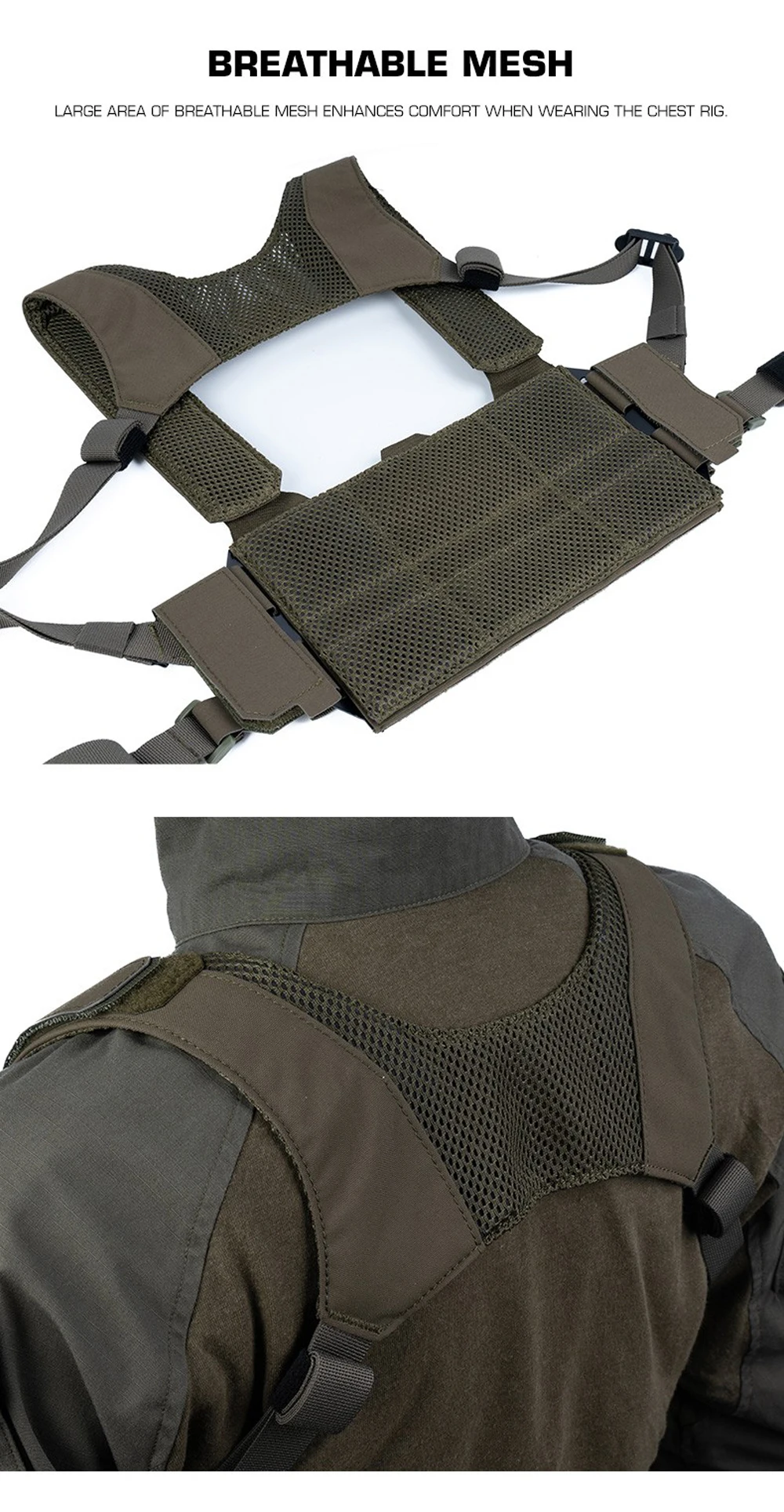 Chaleco táctico con diseño camo