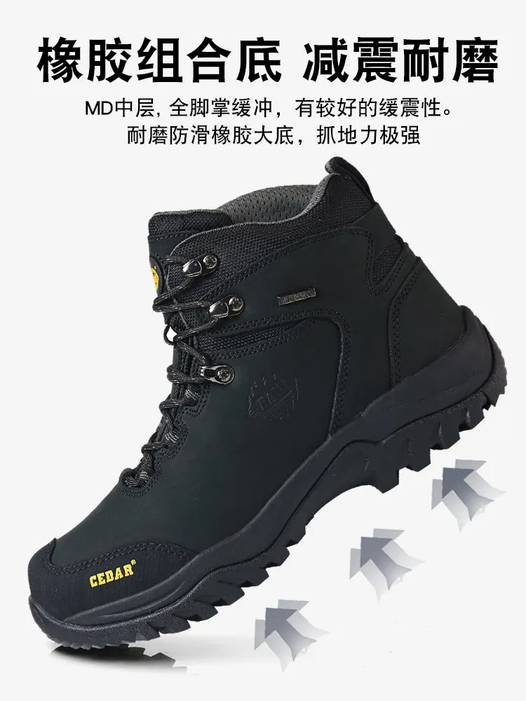 Botas de senderismo RAN de cuero vacuno para hombre, caza y montaña - imagen 5