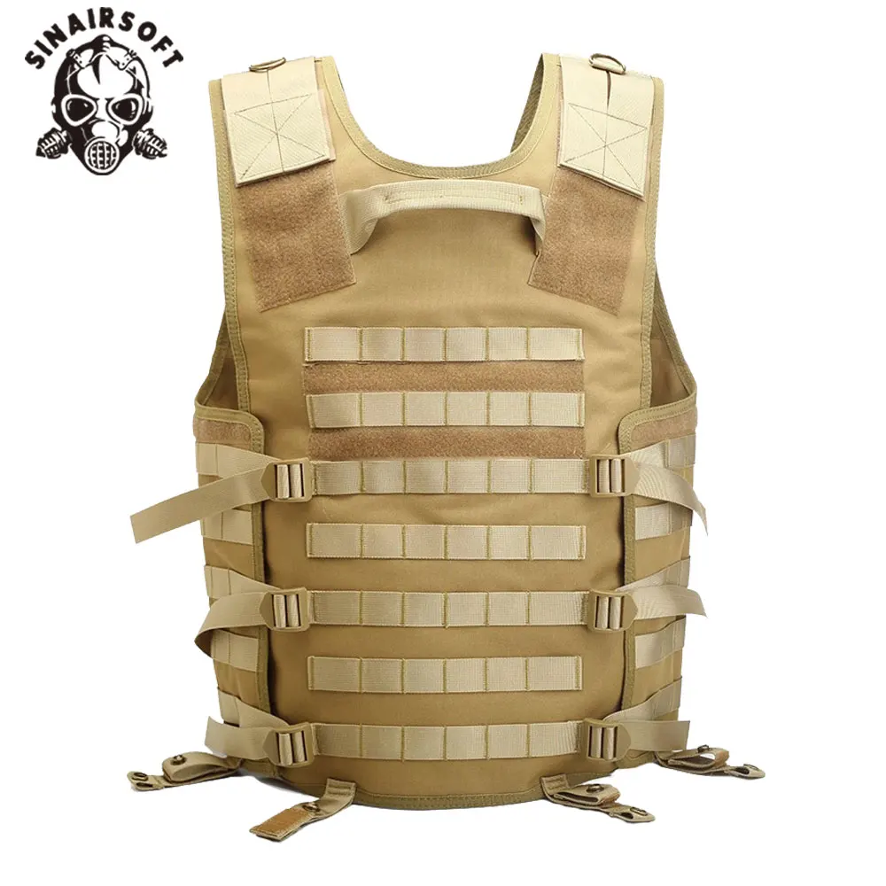 Chaleco táctico MOLLE modular nailon con bolsillo hidratación - imagen 4