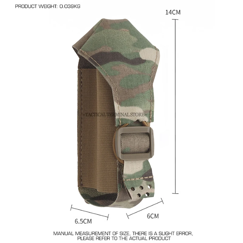 Bolsa táctica MOLLE para cargadores y linterna – individual - imagen 5