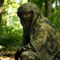 Velo de camuflaje de malla para caza y senderismo