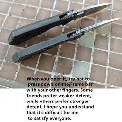 Cuchillo Táctico Strider SMF con Mango de Titanio, Hoja AUS10 – EDC