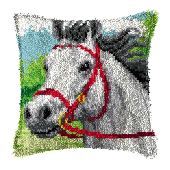 Kit de ganchillo Smyrna para cojín con diseño de animales - imagen 2