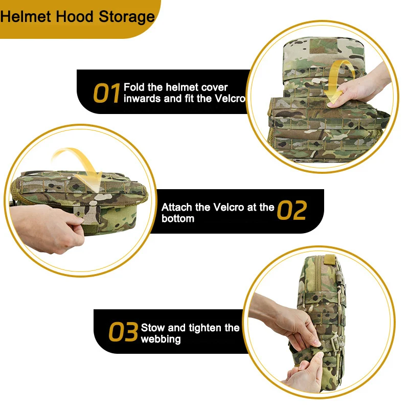 Chaleco táctico MOLLE nailon 500D con bolsa hidratación y portaplaca - imagen 4
