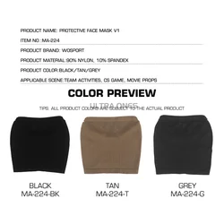 Balaclava táctica de malla metálica para cara completa y casco
