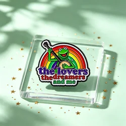 Pin de metal esmaltado arcoíris – para mochila, sombrero o ropa