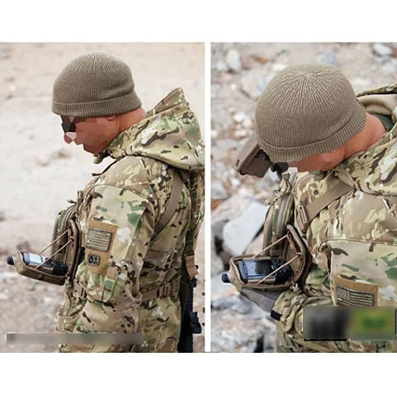 Bolsa táctica MOLLE de pecho para GPS y teléfono, soporte Garmin - imagen 3