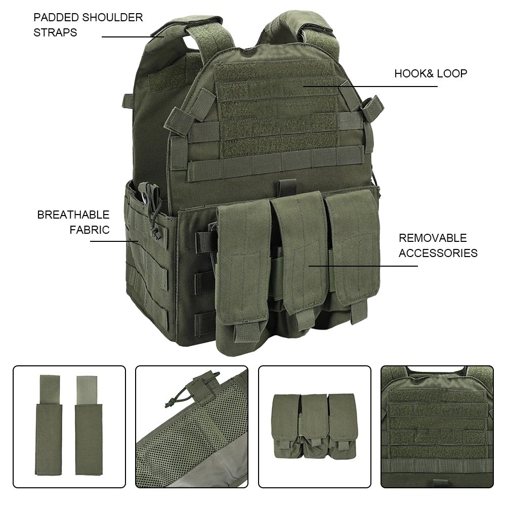Detalle de equipamiento y ajuste de hombros