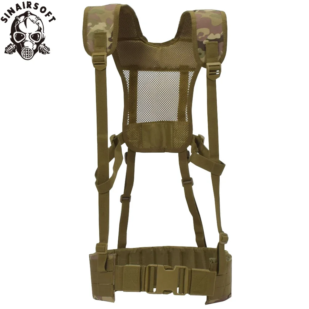 Chaleco táctico MOLLE con cinturón H acolchado Airsoft caza - imagen 5