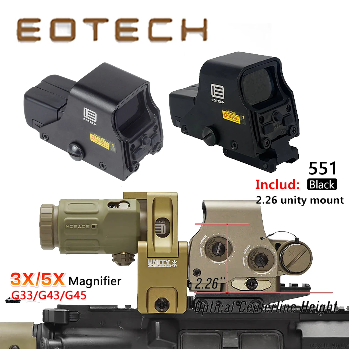 EOTECH EXPS3 visor holográfico punto rojo con montura Unity rápida - imagen 5