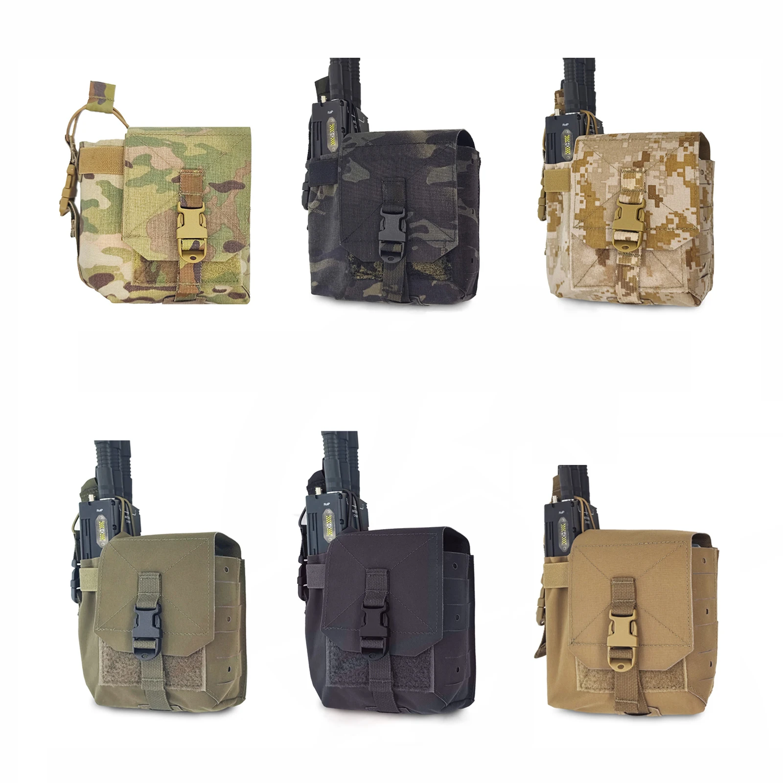 Vista de la funda con sistema MOLLE